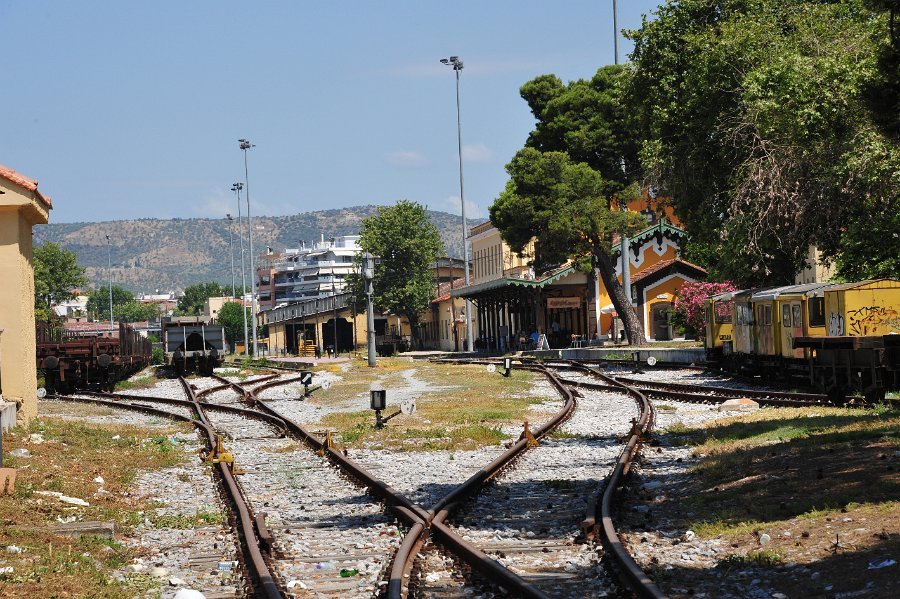 Dampflokomotiven und andere Hauptbahnhof Volos (18)